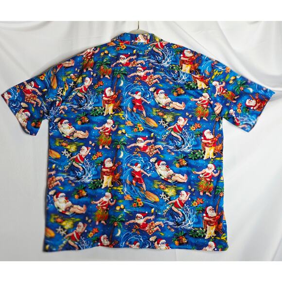 Ugly Christmas 2X Unisex Hawaiian theme Santa buttondown Shirts. Festive MaxBoxr - Picture 3 of 16